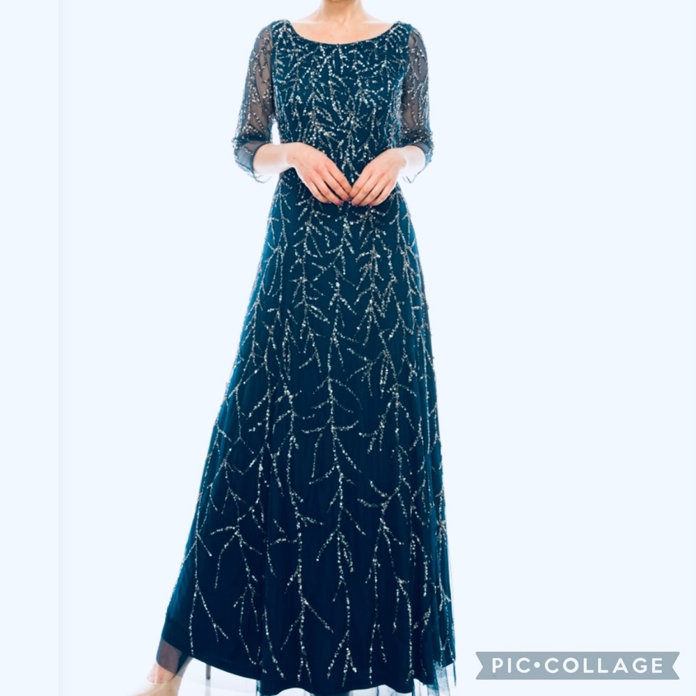 Aidan Mattox evening sequins and beaded Gown - Picture 9 of 10